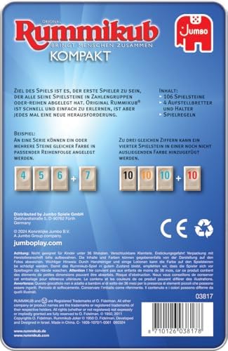 Original Rummikub Premium Compact | The classic game among party games for on the go - for adults and children
