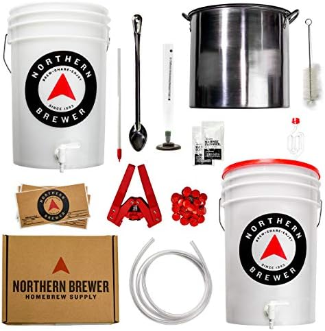 Northern Brewer - Brew. Share. Enjoy. HomeBrewing Starter Set, Equipment and Recipe for 5 Gallon Batches (Hank's Hefeweizen)