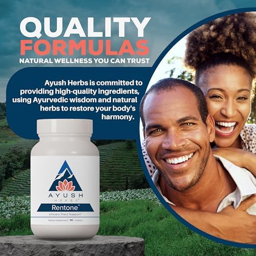 Ayush Herbs Rentone, Kidney Support Supplement with Cranberry, 90 Servings | Kidney Cleanse Pills for Women & Men, Urinary Health & Bladder Function