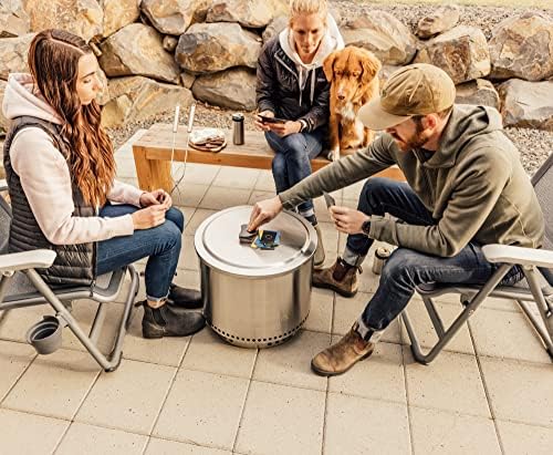 Solo Stove Ranger Lid - Premium 304 Stainless Steel Fire Pit Cover, Modern Round Design, Versatile Tabletop Accessory