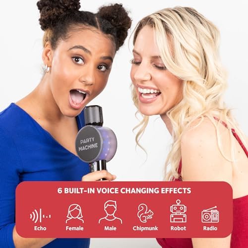 Singing Machine Wireless Karaoke Microphone for Kids & Adults