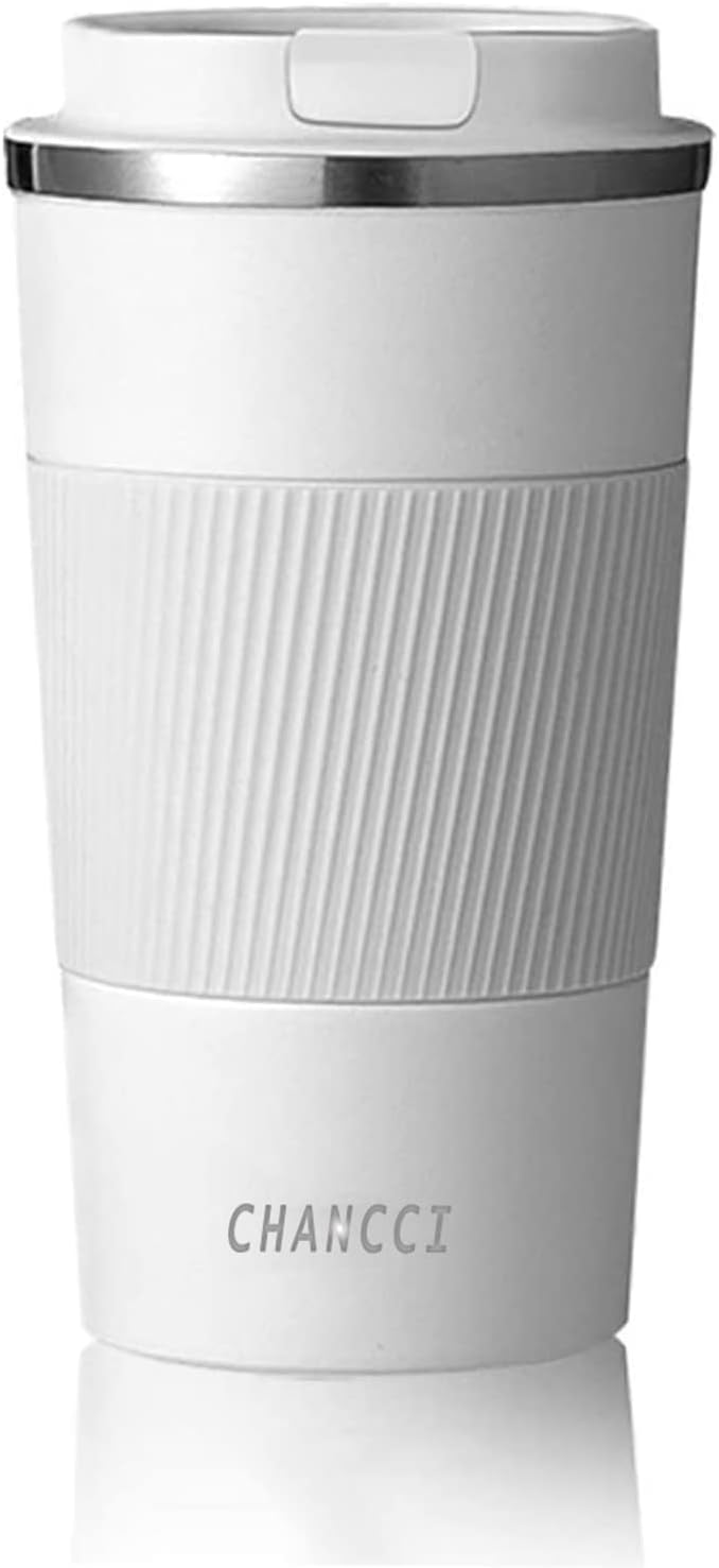 16oz Travel Coffee Mug Spill Proof, Insulated Coffee Mug with Lid, Leakproof Coffee Tumbler, Stainless Steel Vacuum Coffee Cup for Hot/Cold Drinks