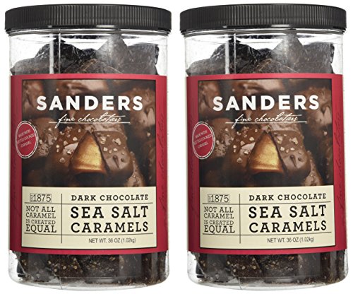 Sanders Dark Chocolate Sea Salt Caramels - 36 ounces (2.25 pounds)