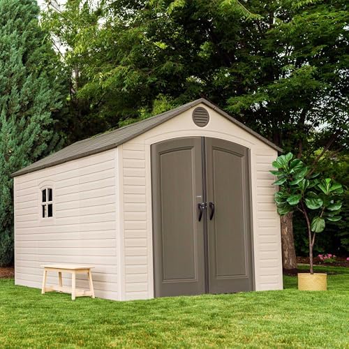 Lifetime 6402 Outdoor Storage Shed, 8 by 12.5 Feet; 2 windows