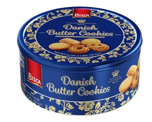 Bisca Danish Butter Cookies 64 oz (1 Tin)