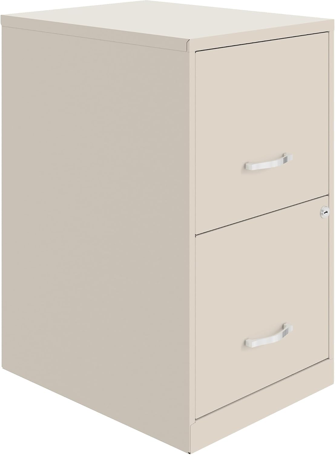 NuSparc 2 Drawer Locking Filing Cabinet | Pre-Assembled Steel Construction | Space-Saving Design is Perfect for Home and Small Office | Letter-Size | Assembled in North America