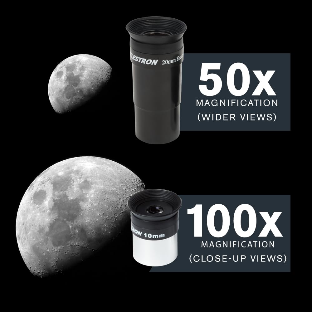 Celestron AstroMaster 130EQ Telescope for Deep-Sky Beginners | Large 130mm Optics, Bright Moon & Deep-Sky Views, Perfect First Telescope, German Equatorial Mount with Easy Manual Controls