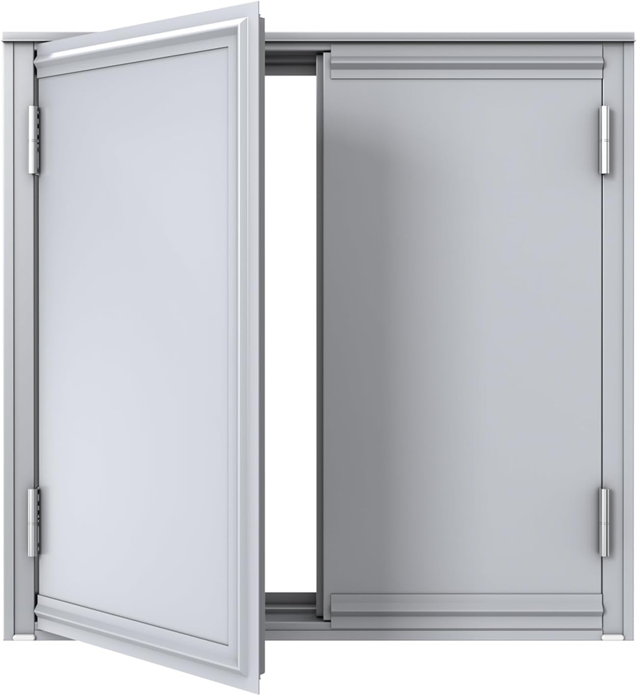 VIZ-PRO Anti-Vandal Window Shutters, 41" x 41 3/4", Heavy-Duty Security Window