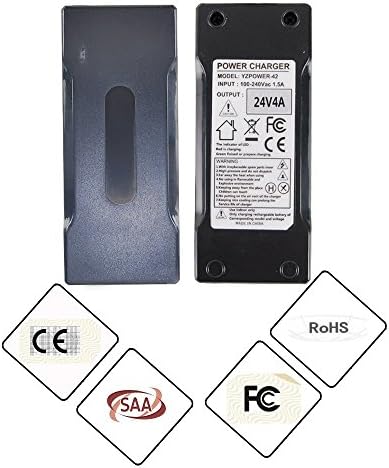 24V 4A Battery Charger for Jazzy,Go-Go Pride Ezip 400 500 650 750 900 Mountain Trailz IZIP I25 IZIP I300 IZIP I350 IZIP I500 Mpv5 Mpv4 Pronto m41