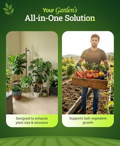 FoxFarm Grow Big Liquid Plant Food - 6-4-4 House Plant Fertilizer for Lush Vegetative Growth, Fast Nutrient Uptake for Roses, Tomatoes & Veggies - Quart Size Concentrate