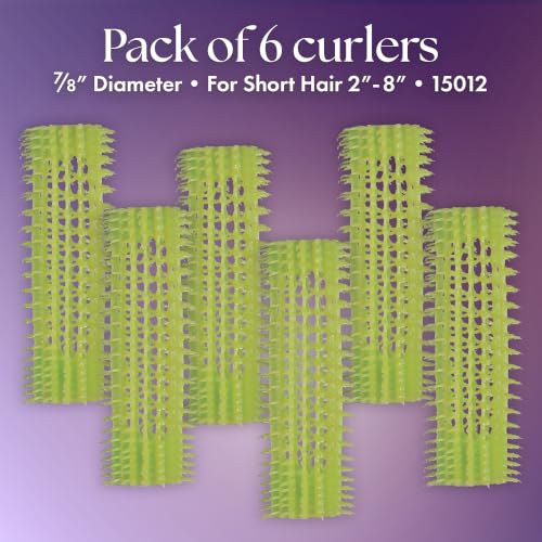 Olivia Garden Jet Set EZ Grip Self-Gripping Curlers - Hair Rollers for Setting or Perming - Style Curls and Waves