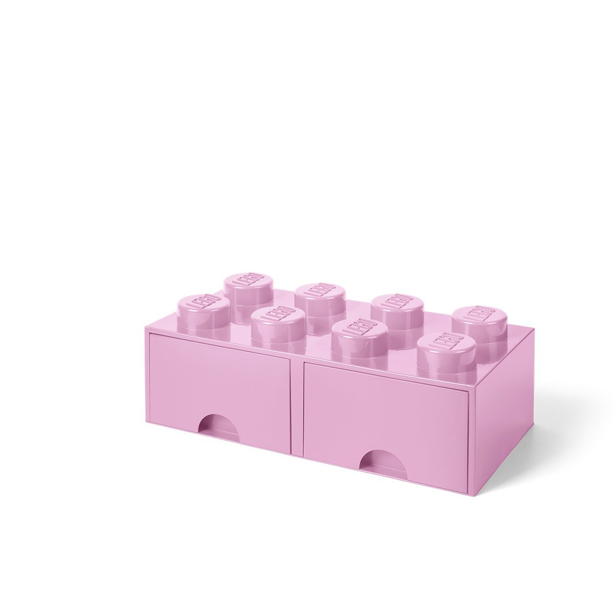 LEGO Brick Drawer, 4 Knobs, 1 Drawer, Stackable Storage Box, Black
