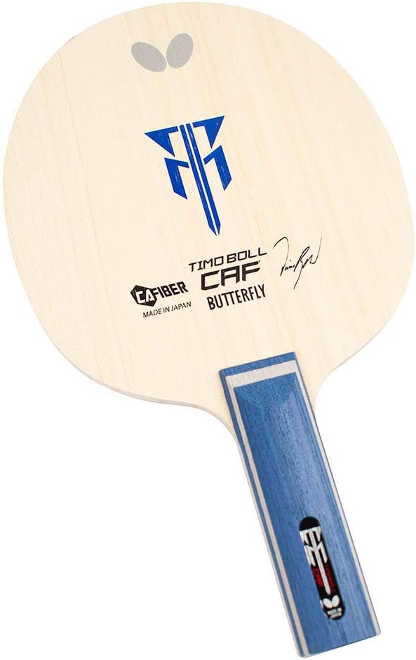 Butterfly Timo Boll CAF Table Tennis Blade - CA Fiber Blade - Timo Boll CAF Blade - Professional Table Tennis Blade - Available in FL and ST Handle Styles - Made in Japan