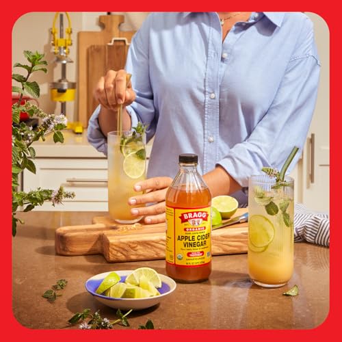 Bragg Organic Apple Cider Vinegar, Raw, Unfiltered, With The Mother, 128 oz