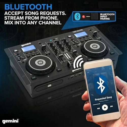 Gemini Standalone DJ CD Player & Mixer with Bluetooth (CDM-4000BT)