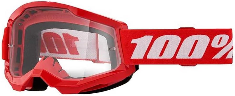 100% STRATA 2 Goggles - Sports Goggles for Motocross & Mountain Biking - Eyewear for Bike Riders - Motocross Eyewear for Men