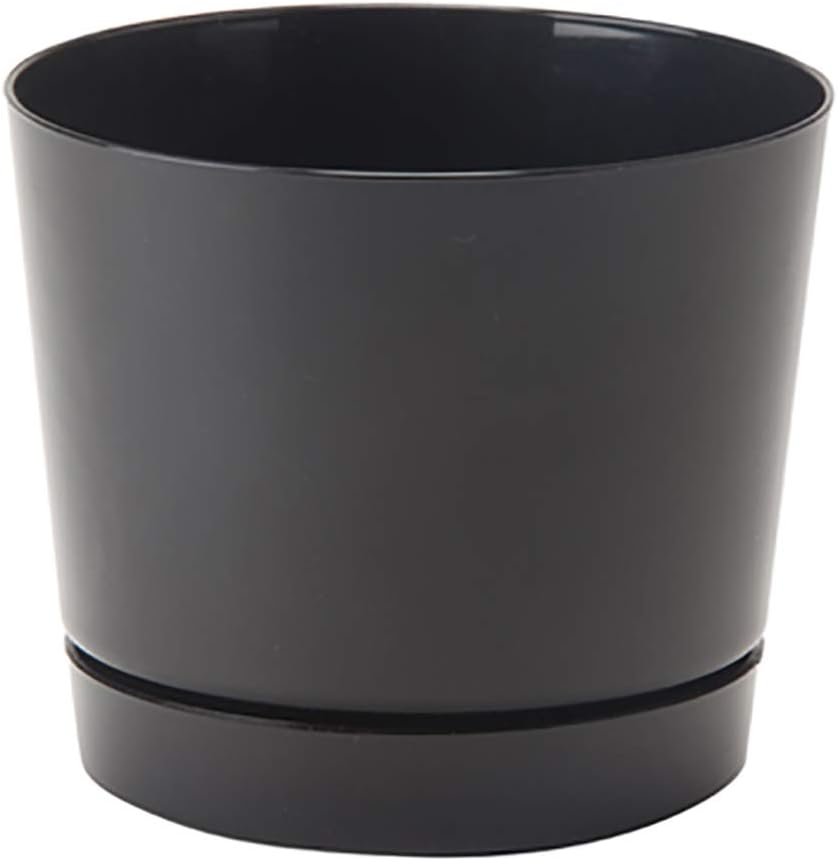 Novelty Majestic Full Depth Round Cylinder Pot, Glossy White, 8-Inch (10082)