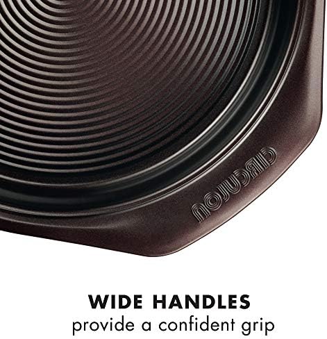 Circulon 47110 Nonstick Bakeware Set with Cookie and Cake Pans 3 Piece Chocolate