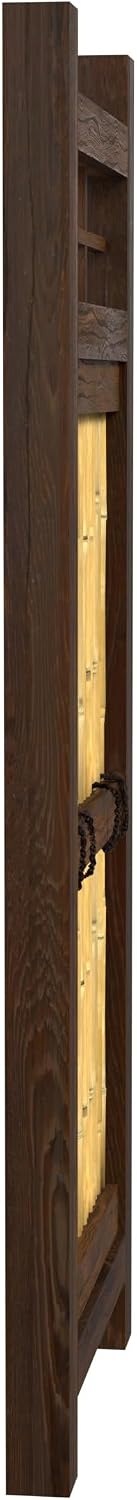 Red Lantern 4 x 1.5 ft. Japanese Bamboo Kumo Fence Panel, 4ft. x 2ft, Brown