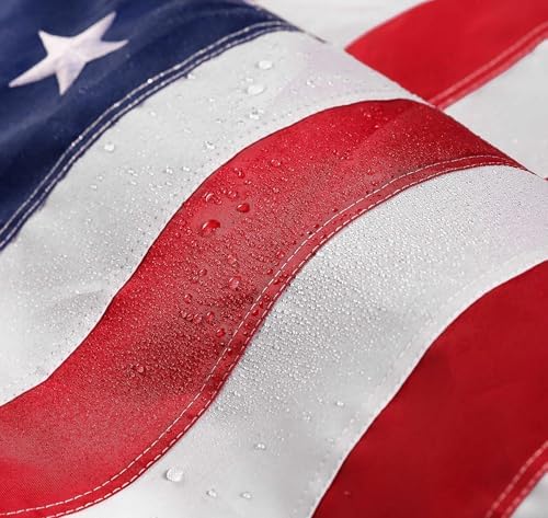 American Flag 4x6 ft: Long Lasting US Flag, Heavy Duty Nylon, Embroidered Stars, Sewn Stripes, Brass Grommets, UV Protection Perfect for Outdoors! USA Flag | 100% Heavy Duty Nylon UV Protection Premium Embroidered Stars Sewn Stripes Brass Grommets Long L…