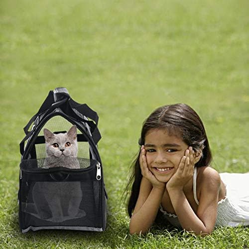 MuchL Cat Carrier for Cats Soft-Sided Travel Pat Carrier for Cat with Wooden Padding Board Airline Approved Lightweight Comfortable Cat Bag for