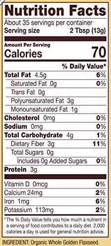 Bob's Red Mill Golden Flaxseed Meal, 16.0 Ounce (Pack of 2)