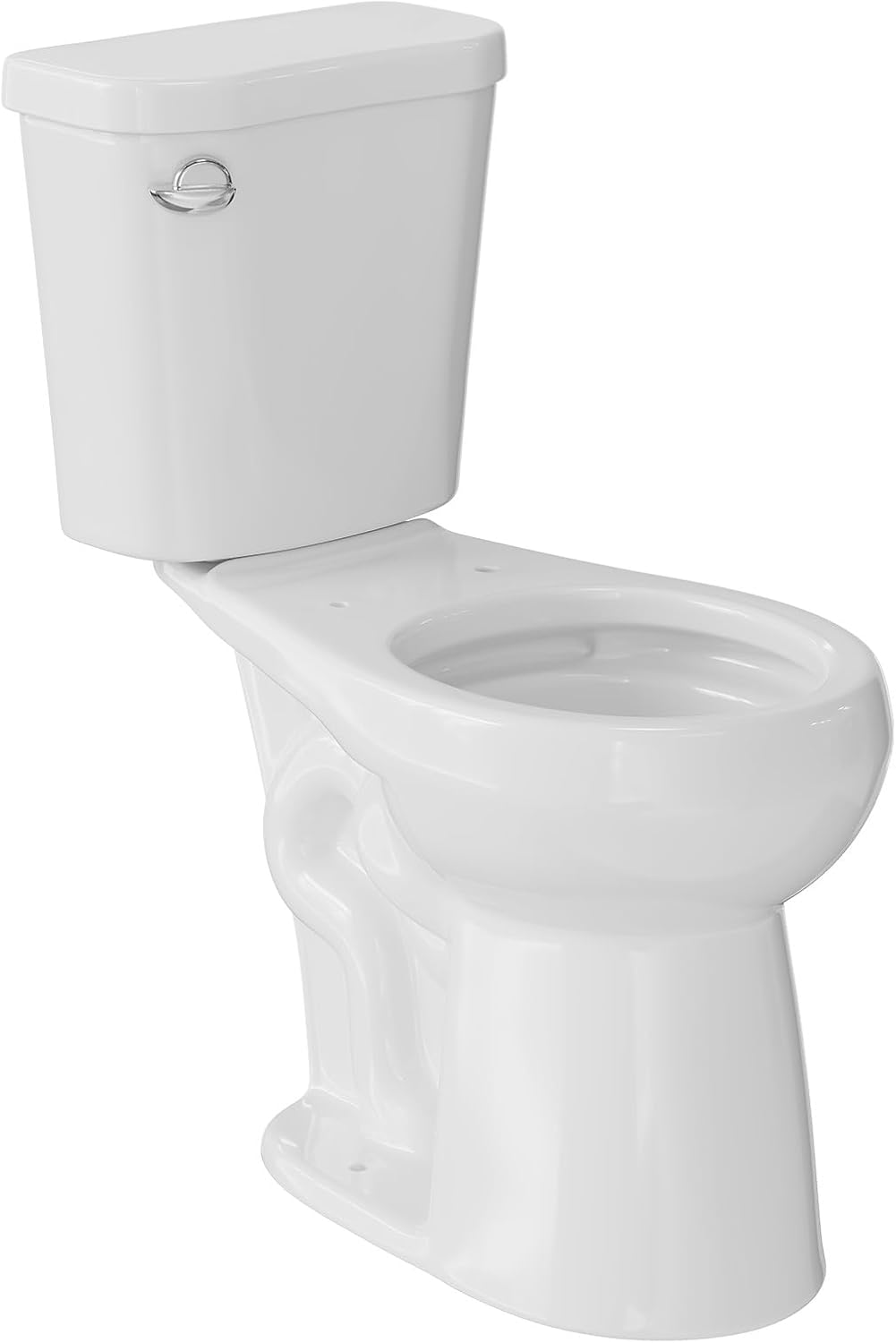Two-Piece Toilets for Bathrooms, Comfort ADA Toilet with 19" Height, Elongated with Soft Close Seat, Power Flush 1.28 GPF