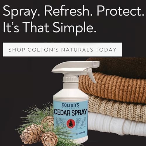 Colton's Naturals Cedar Spray w/Lavender Extract – Non-Chemical Wood Protection – Cedar Wood Scent – Restores Scent Closets & Drawers (32 oz)