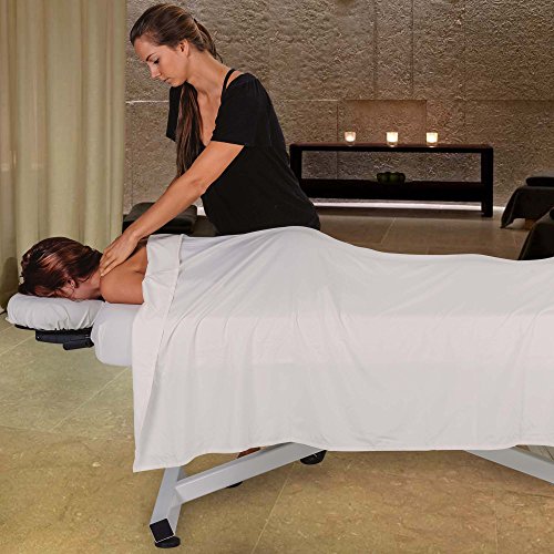 EarthLite Ellora Electric Lift Massage Table, Flat Table Top, Made in USA, 32" x 73, Black