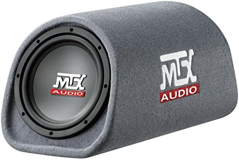 MTX RT8PT 8" 240 Watt Amplified Loaded Subwoofer Tube Audio Set w 8 Ga. Amp Wiring Kit