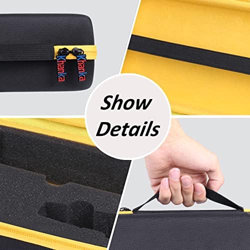 khanka Hard Storage Case for Dewalt DCF682N1/DCF680N2 Screwdriver | EVA Hard Shell, Accessory Storage Pocket, Workshop Tool Storage