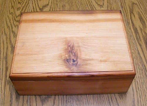 Steve's Gift Shoppe Large Cedar Keepsake and Treasure Storage Box - Size 14 x 7 x 6 Inches