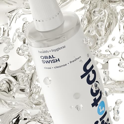 BRIOTECH Oral Swish, Hypochlorous Acid Mouthwash, Oral Rinse, 32 fl oz