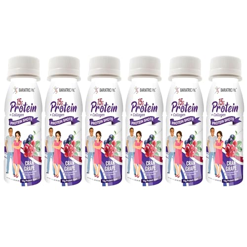 BariatricPal 15g Whey & Collagen Complete Protein Shots - Cran Grape