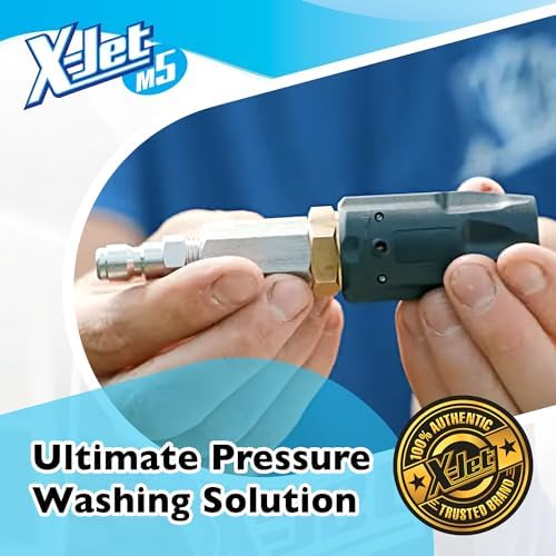 X-Jet M5#13 Kit | 4-4.5 GPM | Adjustable Long-Range External Injection Variable Pressure Washing Nozzle | Perfect for Washing Residential & Commercial Properties from the Ground | W/ 2000 to 4500 PSI