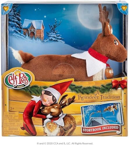 The Elf on the Shelf Elf Pets Reindeer Book & Plush | Includes reindeer plush, storybook, golden heart charm and adoption certificate.