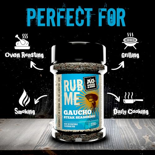 Angus & Oink | Dirty Cow Beef BBQ Rub | Bold Flavour for Brisket & Beef Ribs | Perfect for Low & Slow BBQ | Coffee-Infused Bark Maker | Gluten-Free | 220g