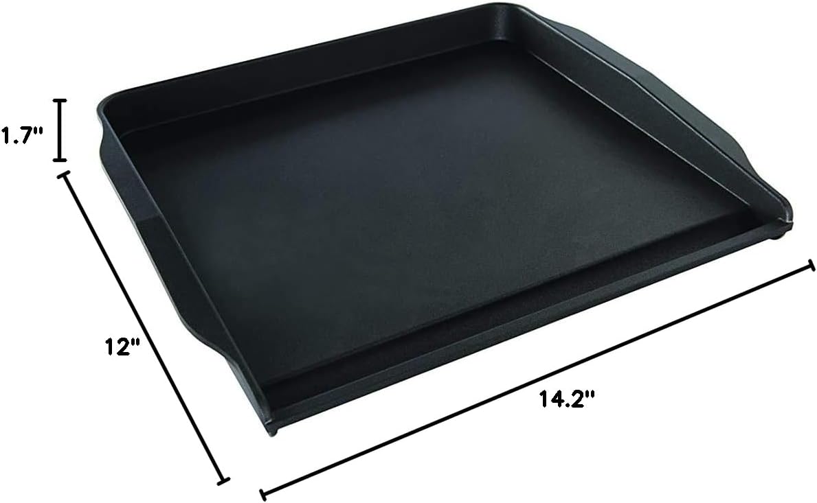 Nordic Ware 2 Burner Backsplash Griddle, Nonstick