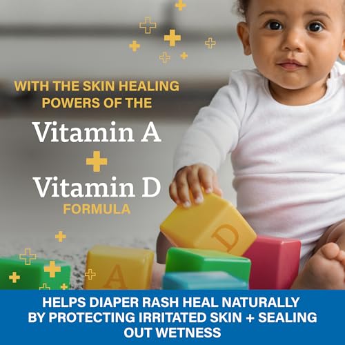 A+D Zinc Oxide Diaper Rash Treatment Cream, Dimethicone 1%, Zinc Oxide 10%, Easy Spreading Baby Rash Cream, 4 Ounce Tube (Packaging May Vary)