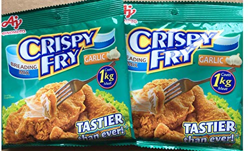 Lot of 2 Ajinomoto - Crispy Fry Breading Mix 62 grams / 2.19 oz each pk (2 pk Garlic)