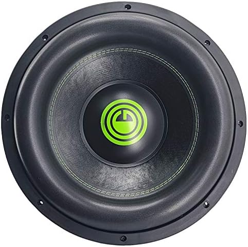 Gravity Car Vehicle Subwoofer Audio Speaker - 15 Inch Competition Grade Pressed Paper Cone, 2 Ohm DVC, Advanced Air Flow