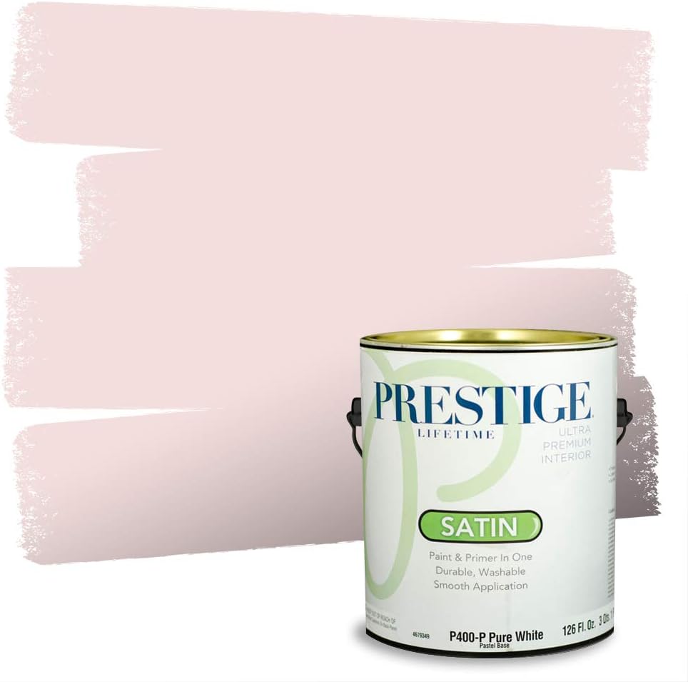 PRESTIGE Paints Exterior Paint and Primer In One, 1-Gallon, Satin, Comparable Match of Sherwin Williams* Grenadine*