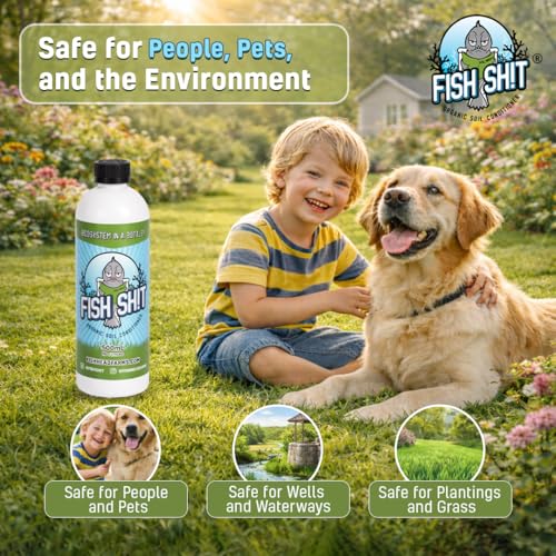 Fish Head Farms Organic Liquid Soil Conditioner, 500ml, Living Biology for Indoor & Outdoor Plants, Root Growth, Nutrient Uptake & Water Efficiency