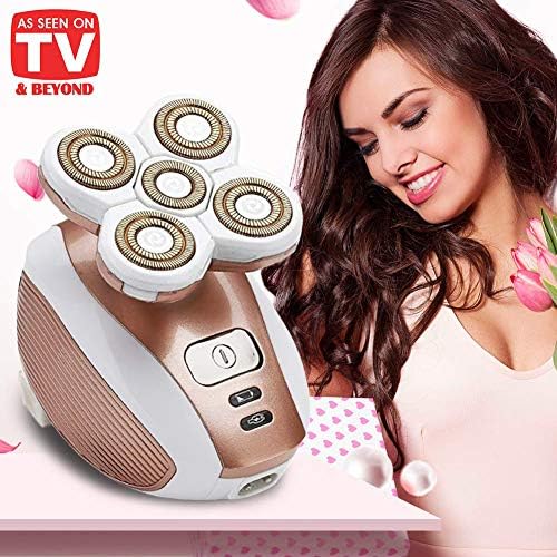 Painless Electric Razor for Women, Rechargeable Waterproof Electric Shaver