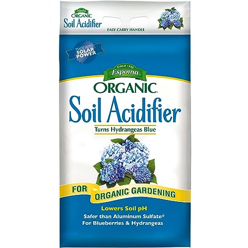 Espoma Organic Soil Acidifier Soil Amendment; Lowers Soil pH and Turns Hydrangeas Blue! Contains Elemental Sulfur & can be Used for Organic Gardening 30 lb. Bag - Pack of 1