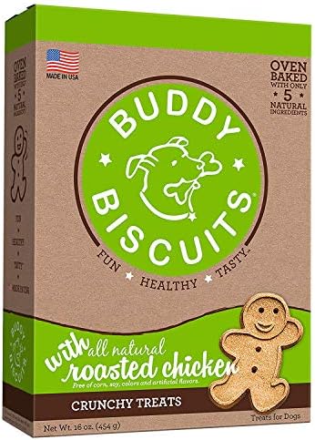 Buddy Biscuits Oven-Baked, Healthy Whole-Grain, Crunchy Treats for Dog