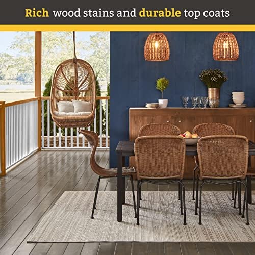 Cabot Wood Toned Stain + Sealer, Exterior Natural Wood Stain, Heartwood, Gallon