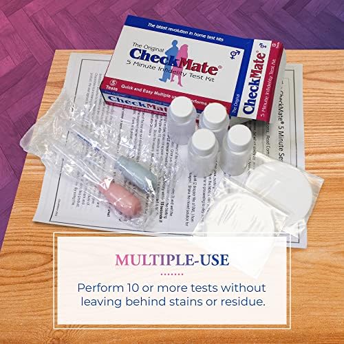 Check Mate Infidelity Test Kit - 10 Tests - Check your spouse, boyfriend, girlfriend, partner.