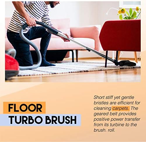 Miele Turbo Head Cleaner, Hand Attachment and Floor Tool Accessory for Carpet and Area Rugs.