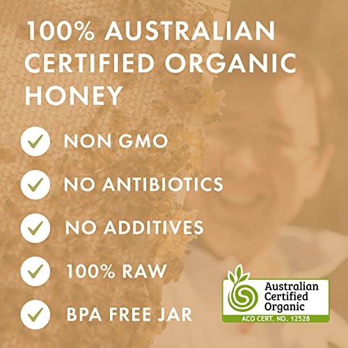 BIOSOTA Organic Manuka Honey MGO 1717+ - Medical Grade Manuka Honey from Australia NPA/ULF 31+, 100% Raw Unheated Pure Honey, 8.8oz (1717+)